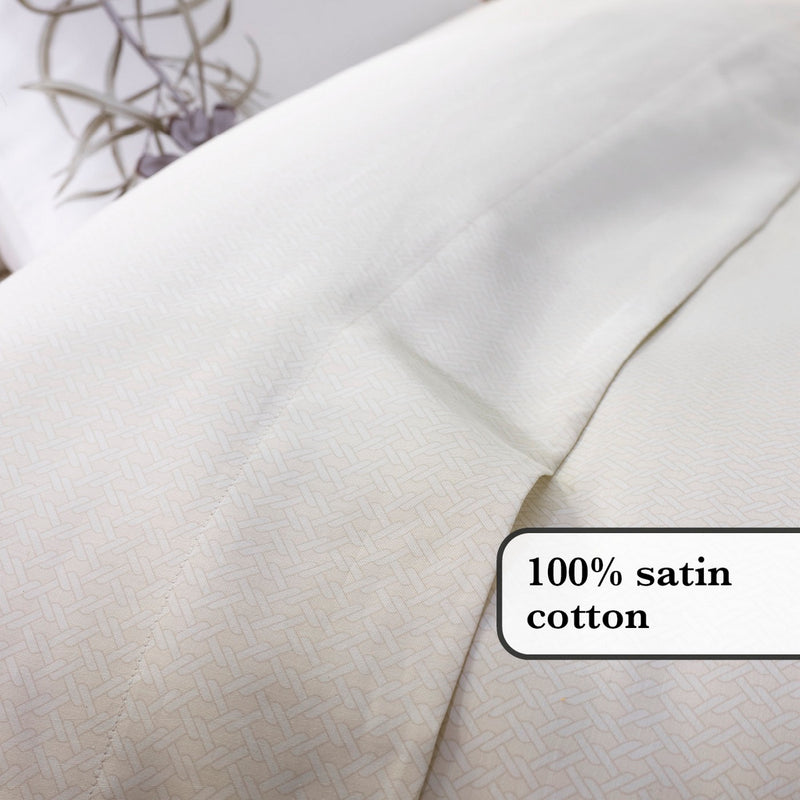 Garden - Drap Plat Satin De Coton Garden Micro Taupe