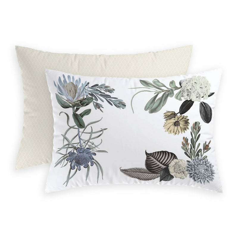 Garden - Set De 2 Taies D'Oreiller Satin De Coton Garden Taupe