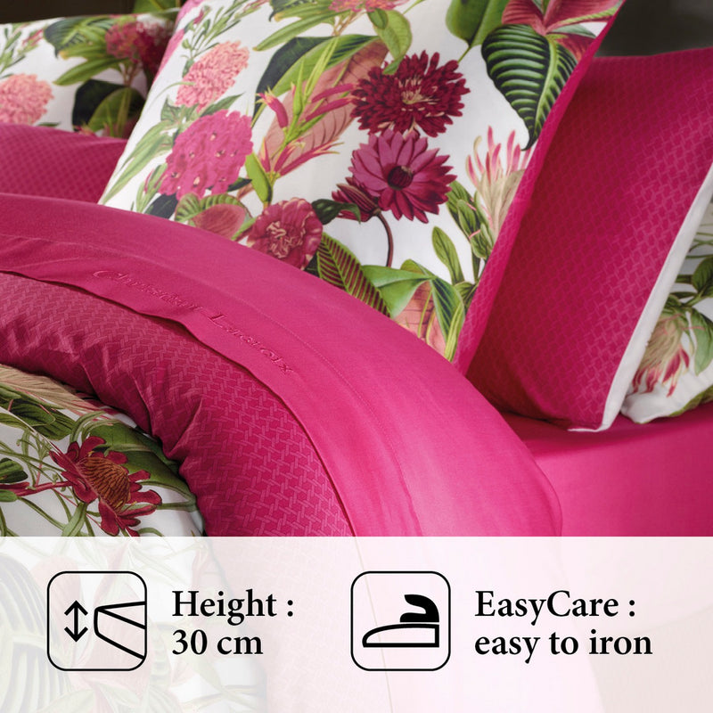 Garden - Drap-Housse Satin De Coton Garden Micro Fuchsia