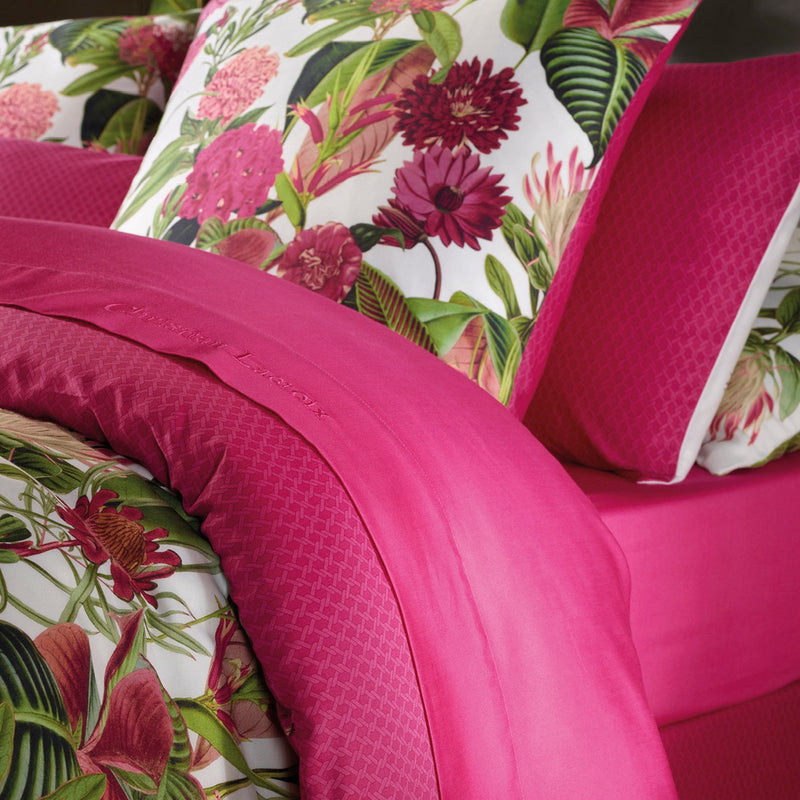 Garden - Drap-Housse Satin De Coton Garden Micro Fuchsia