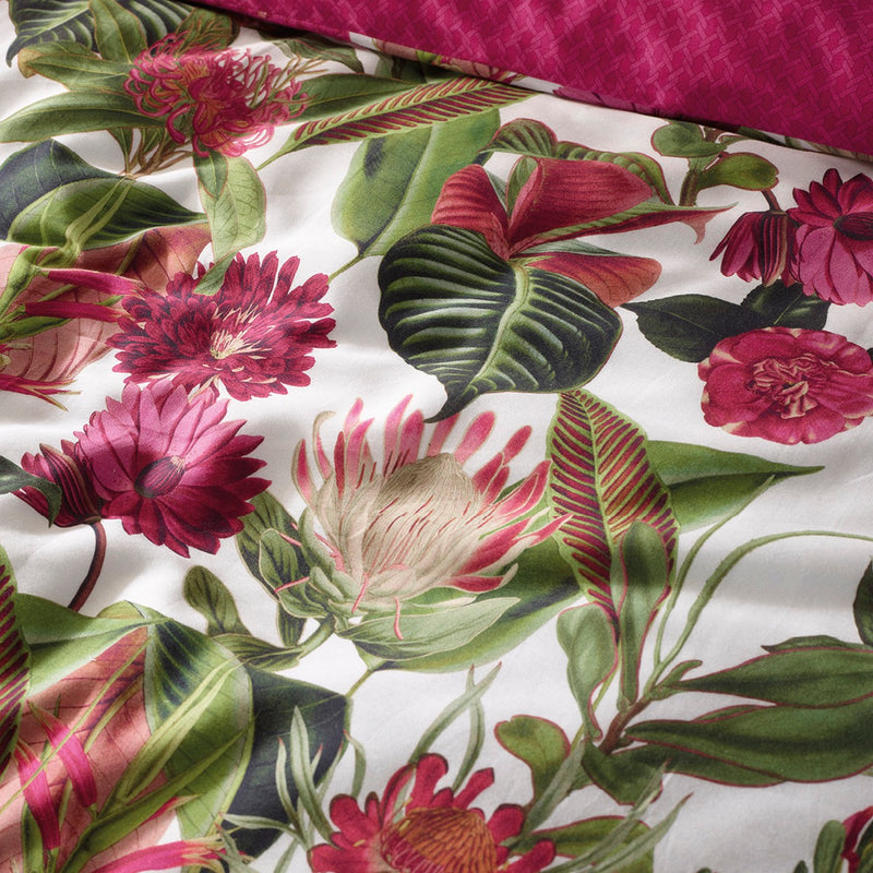 Garden - Drap-Housse Satin De Coton Garden Micro Fuchsia