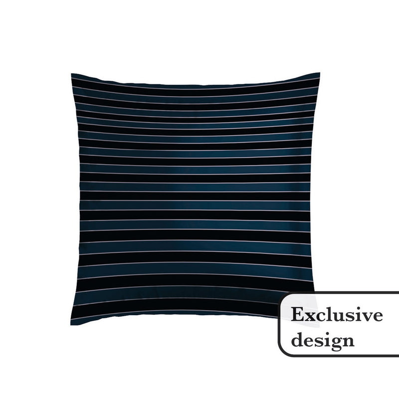 Eclipse - Taie D'Oreiller Satin De Coton Eclipse Bleu Foncé