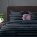 Eclipse - Taie D'Oreiller Satin De Coton Eclipse Bleu Foncé