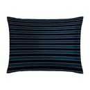 Eclipse - Taie D'Oreiller Satin De Coton Panorama Bleu Foncé