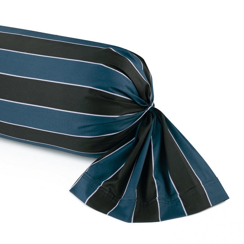 Eclipse - Taie De Traversin Satin De Coton Eclipse Bleu Foncé