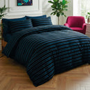 Eclipse - Couvre-Lit Satin De Coton Eclipse Bleu Foncé