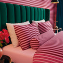 Eclat - Taie D'Oreiller Satin De Coton Eclat Rose