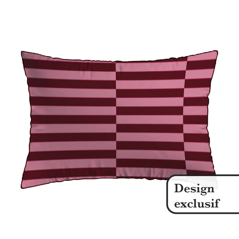 Eclat - Taie D'Oreiller Satin De Coton Faisceau / Eclat Rose