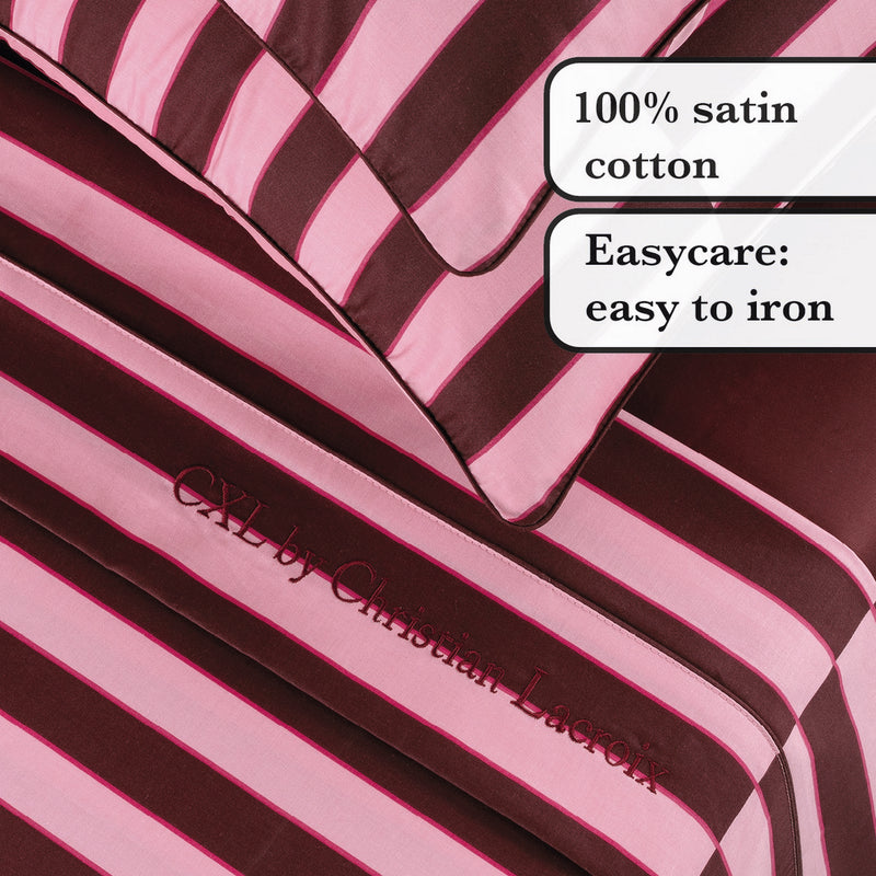 Eclat - Drap Plat Satin De Coton Eclat Rose