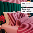 Eclat - Édredon Avec Glands Satin De Coton Eclat Rose