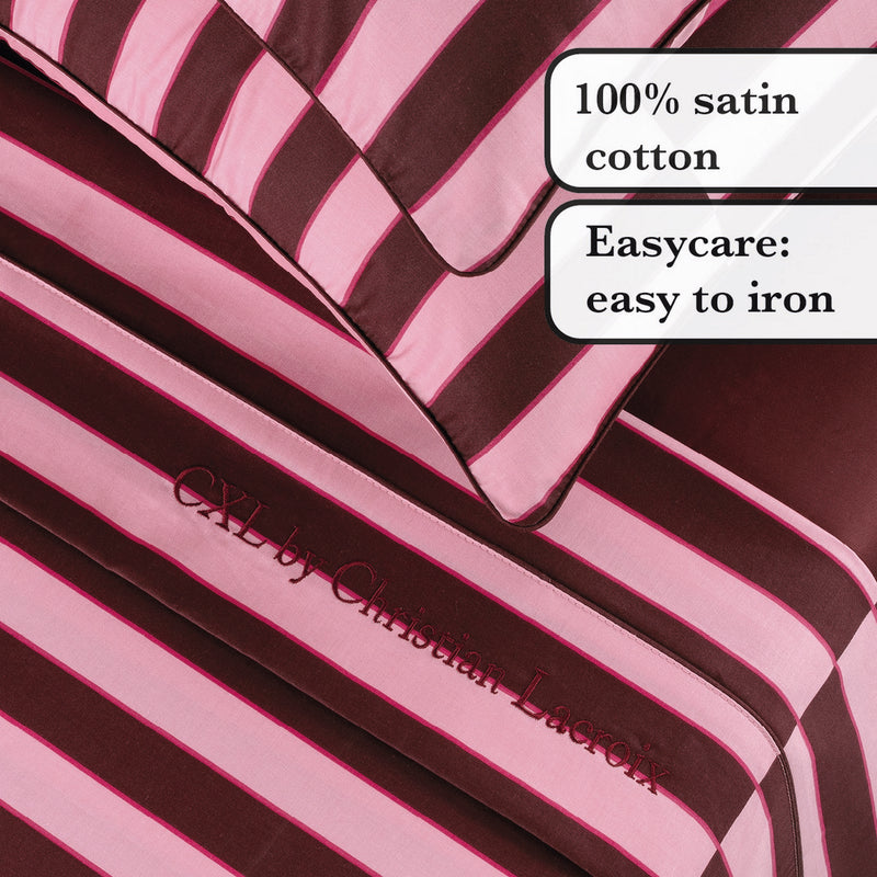 Eclat - Ensemble De Draps Satin De Coton Eclat Rose