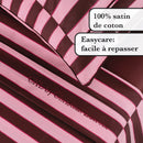 Eclat - Ensemble De Draps Satin De Coton Eclat Rose