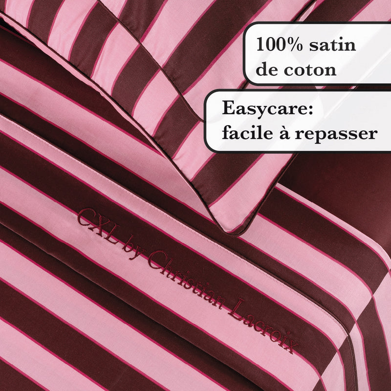 Eclat - Ensemble De Draps Satin De Coton Eclat Rose