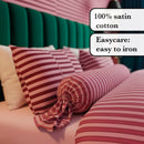 Faisceau - Taie De Traversin Satin De Coton Faisceau Rose