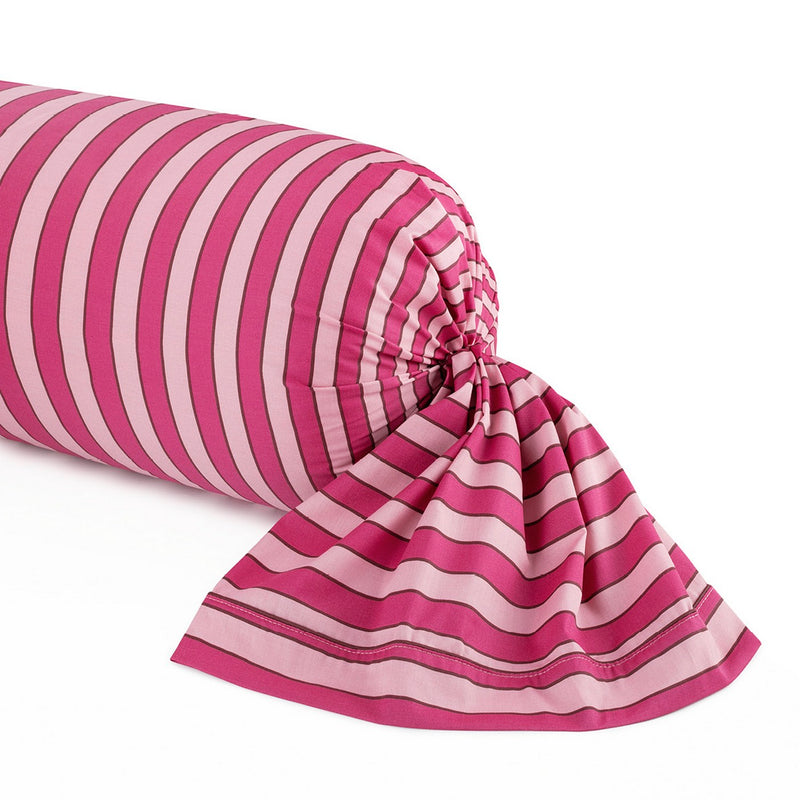 Faisceau - Taie De Traversin Satin De Coton Faisceau Rose