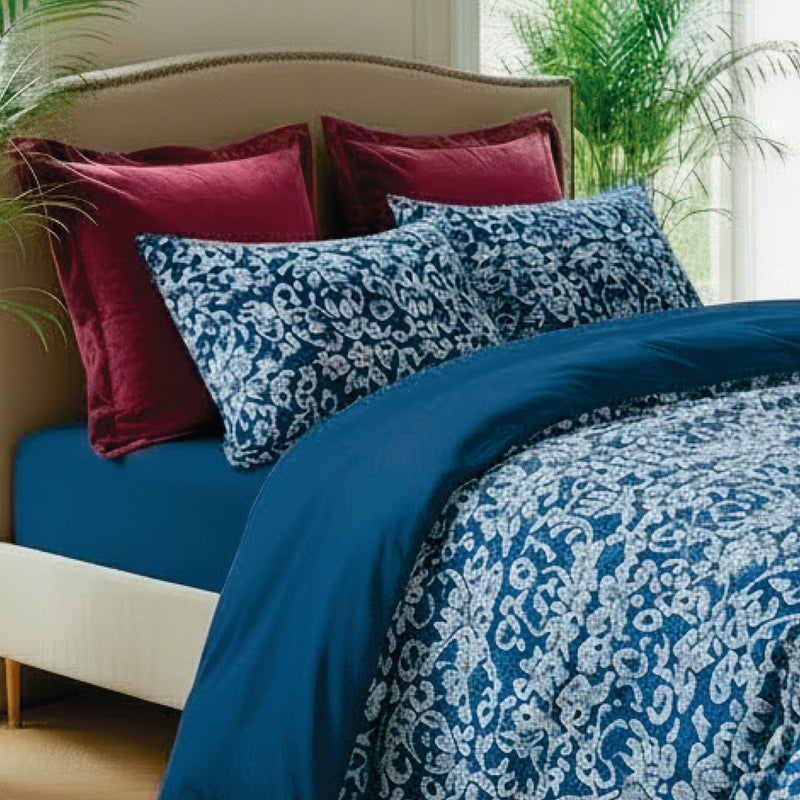 Passementerie - Drap Plat Satin De Coton Passementerie Bleu
