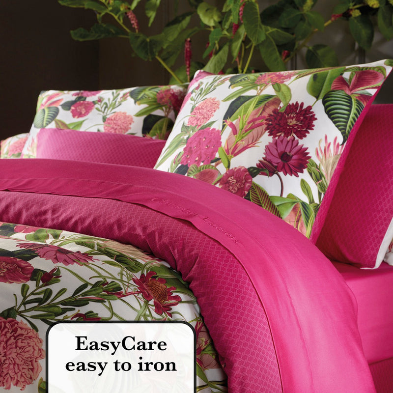 Garden - Drap Plat Satin De Coton Garden Micro Fuchsia
