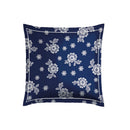 Blossom - Taie D'Oreiller Satin De Coton Blossom Bleu Foncé