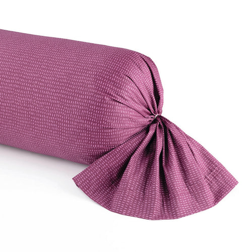 Arty Flowers - Taie De Traversin Satin De Coton Pollen Prune