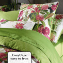 Garden - Housse De Couette + Taie(s) D'Oreiller Satin De Coton Garden Vert