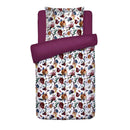 Arty Flowers - Housse De Couette + Taie(s) D'Oreiller Satin De Coton Arty Flowers Blanc