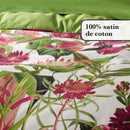 Garden - Drap-Housse Satin De Coton Garden Micro Vert