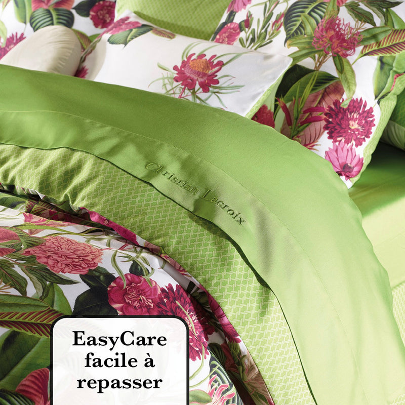 Garden - Drap Plat Satin De Coton Garden Micro Vert