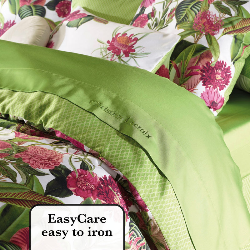 Garden - Drap Plat Satin De Coton Garden Micro Vert