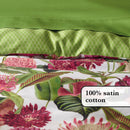 Garden - Drap Plat Satin De Coton Garden Micro Vert