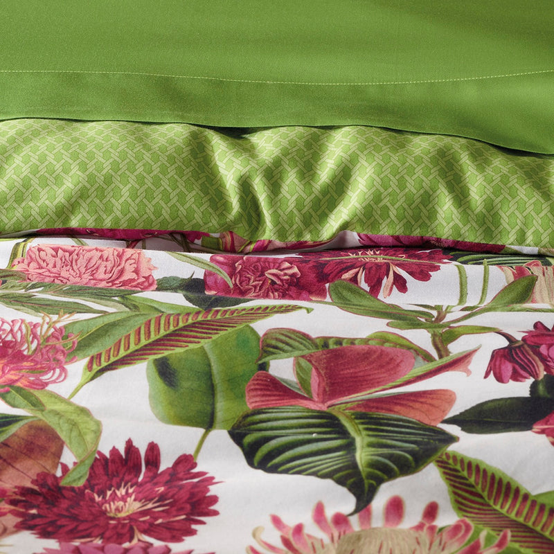 Garden - Drap Plat Satin De Coton Garden Micro Vert