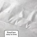 Jacquard - Housse De Couette + Taie(s) D'Oreiller Satin De Coton Tissé Jacquard Arles Blanc