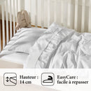 Love Stories
 Jacquard - Drap-Housse Bébé Satin De Coton Uni Blanc