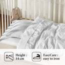 Love Stories
 Jacquard - Drap-Housse Bébé Satin De Coton Uni Blanc
