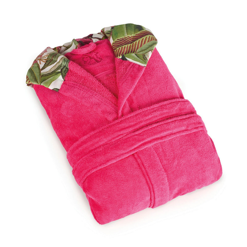 Garden - Peignoir Avec Capuche En Coton Ultra Absorbant - Garden Fuchsia