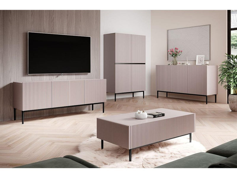 Kasha - Meuble TV - Pieds Noirs - 2 Tailles