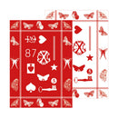 Amulette - Set De 2 Torchons Amulette Rouge / Blanc