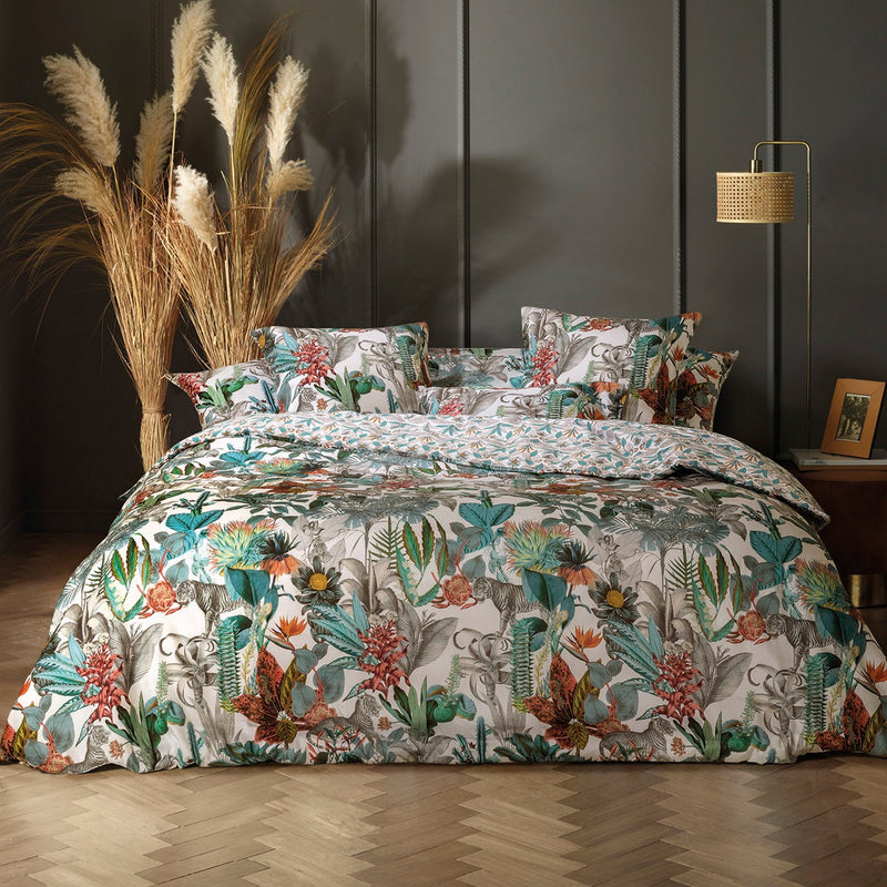 Zanzibar - Housse De Couette + Taie(s) D'Oreiller Satin De Coton Zanzibar Blanc