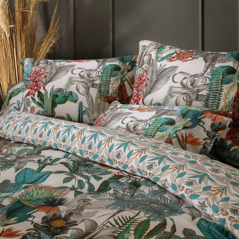 Zanzibar - Housse De Couette + Taie(s) D'Oreiller Satin De Coton Zanzibar Blanc