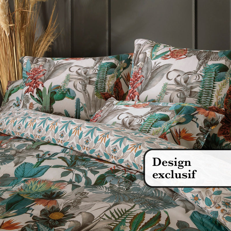 Zanzibar - Housse De Couette + Taie(s) D'Oreiller Satin De Coton Zanzibar Blanc
