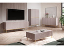 Kasha - Meuble Tv - Pieds Or - 2 Tailles