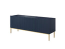 Kasha - Meuble Tv - Pieds Or - 2 Tailles