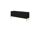 Kasha - Meuble Tv - Pieds Or - 2 Tailles