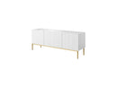 Kasha - Meuble Tv - Pieds Or - 2 Tailles