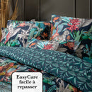 Zanzibar - Taie D'Oreiller Satin De Coton Zanzibar Bleu