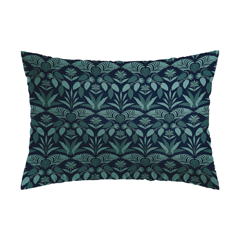 Zanzibar - Taie D'Oreiller Satin De Coton Zanzibar Bleu
