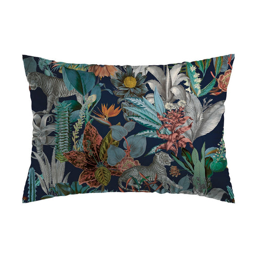 Zanzibar - Taie D'Oreiller Satin De Coton Zanzibar Bleu