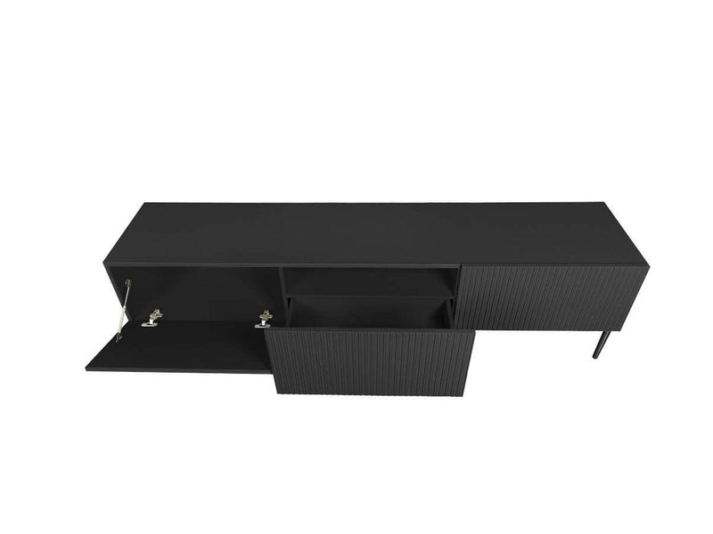 Kasha - Meuble TV - Pieds Noirs - 2 Tailles