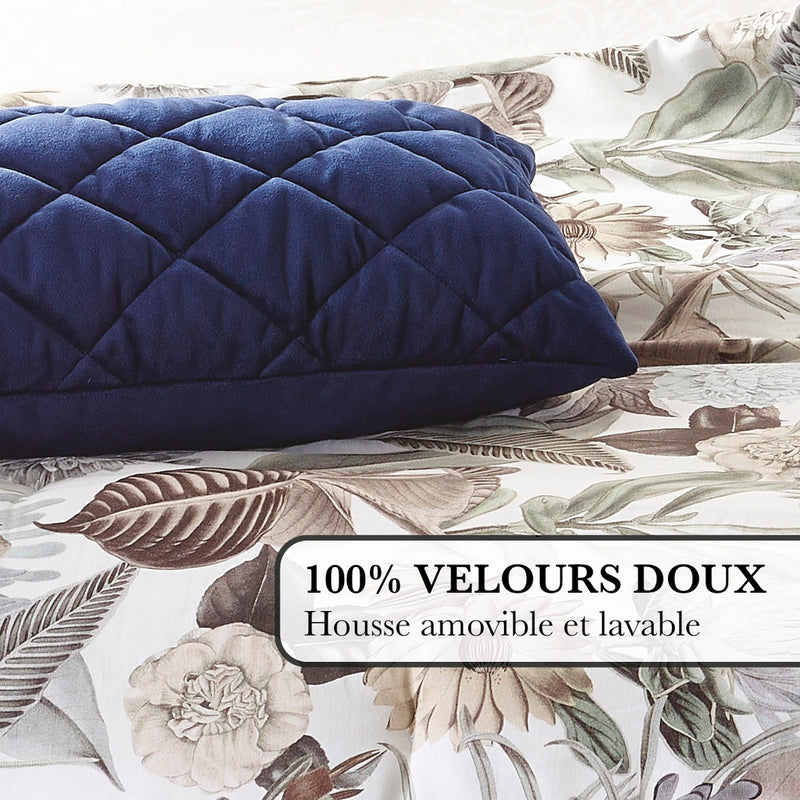Housse De Coussin Bleu
