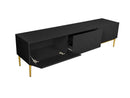 Kasha - Meuble Tv - Pieds Or - 2 Tailles