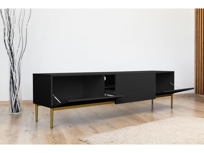 Kasha - Meuble Tv - Pieds Or - 2 Tailles